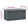 Patio Storage Box Gray 50.8"x26.4"x25.6"
