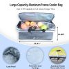 IFAST Collapsible Wagon,Wagons Carts Foldable Grocery Cart on Wheels Beach Wagon Foldable Cart with Wheels, Cooler Bag, Cup Holders,Cargo Net,Shopping
