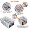 Humane Live Mouse Trap Reusable Metal Rat Rodent Cage Catch Release Continuous Capture Trap 2 Doors Indoor Outdoor Pet Children Safe