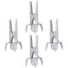 4Pack Reusable Mole Traps with Scissor Jaw Mole Killers Effective Mole Clips for Vegetable Shed Field Garden Yard