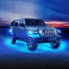 8 Pods RGB LED Rock Lights DC12V Car Neon Light Kit IP68 Waterproof Underglow Lights with Double Remote Controls Wireless APP Control for Jeep Truck U