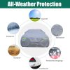 170"-180" Universal Car Cover-Waterproof, Snow and Sun Protection for Sedan