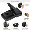 6 Pack Mouse Traps Reusable Rat Trap Mice Snap Trap Effective Mouse Catcher Quick 'N Vole Effective Mice Control with Unique Jaw Design That Captures