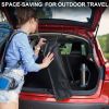 Camping Tarp Waterproof with Poles, Hammock Rain Fly Lightweight, Backpack Tarp Portable, Tent Tarp for Camping, Emergency Shelter Tarp, UV Protection
