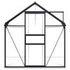 Greenhouse with Base Frame Anthracite Aluminum 63.4 ft¬≤