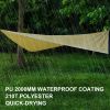 Camping Tarp Waterproof with Poles, Hammock Rain Fly Lightweight, Backpack Tarp Portable, Tent Tarp for Camping, Emergency Shelter Tarp, UV Protection