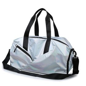 Sports training gym bag (Color: Silver)
