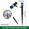 1 Pack 30-200 Drip Irrigation System Automatic Drip Sprinkler Connected 4/7 " Watering Garden Hose With Long-pole 8 Holes And 360¬∞ Rotating Drip Irri