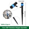 1 Pack 30-200 Drip Irrigation System Automatic Drip Sprinkler Connected 4/7 " Watering Garden Hose With Long-pole 8 Holes And 360¬∞ Rotating Drip Irri
