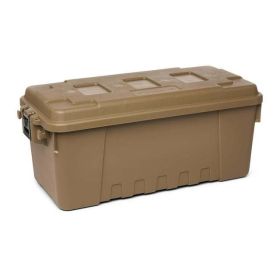 Sportsman's Trunk, Black, 17-Gallon Lockable Storage Box (Color: Desert Tan)