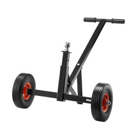 Trailer Dolly with Pneumatic Tires for Moving Car RV Boat Trailer (Load Capacity: 600 lbs, Color: Black)