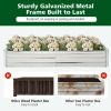 Metal Galvanized Raised Garden Bed with Open-Ended Base