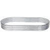 Galvanized Planter Bed,Galvanized Raised Garden Bed Kit, Galvanized Planter Raised Garden Boxes Outdoor, Oval Large Metal Raised Garden Beds for Veget