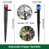 1 Pack 30-200 Drip Irrigation System Automatic Drip Sprinkler Connected 4/7 " Watering Garden Hose With Long-pole 8 Holes And 360¬∞ Rotating Drip Irri