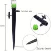 20pcs/50pcs Drip Emitters Perfect For 4/7mm Tube PE Pipe; 8 Holes; Adjustable 360 Degree Water Flow Irrigation Drippers On Stake For Flower Bed; Garde