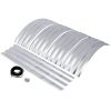 Galvanized Planter Bed,Galvanized Raised Garden Bed Kit, Galvanized Planter Raised Garden Boxes Outdoor, Oval Large Metal Raised Garden Beds for Veget