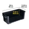 Sportsman's Trunk, Black, 17-Gallon Lockable Storage Box