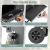 Outdoor BBQ Charcoal Grill with Bottom Storage Shelf