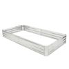 Metal Galvanized Raised Garden Bed with Open-Ended Base
