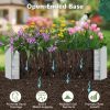Metal Galvanized Raised Garden Bed with Open-Ended Base