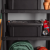 Heavy Duty Plastic Storage Bin with Durable Lid