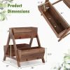 Yard Multi Usage Garden bed with Wooden Planter