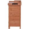 Outdoor 39" Potting Bench Table; Rustic Garden Wood Workstation Storage Cabinet Garden Shed with 2-Tier Shelves and Side Hook