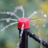 1 Pack 30-200 Drip Irrigation System Automatic Drip Sprinkler Connected 4/7 " Watering Garden Hose With Long-pole 8 Holes And 360¬∞ Rotating Drip Irri